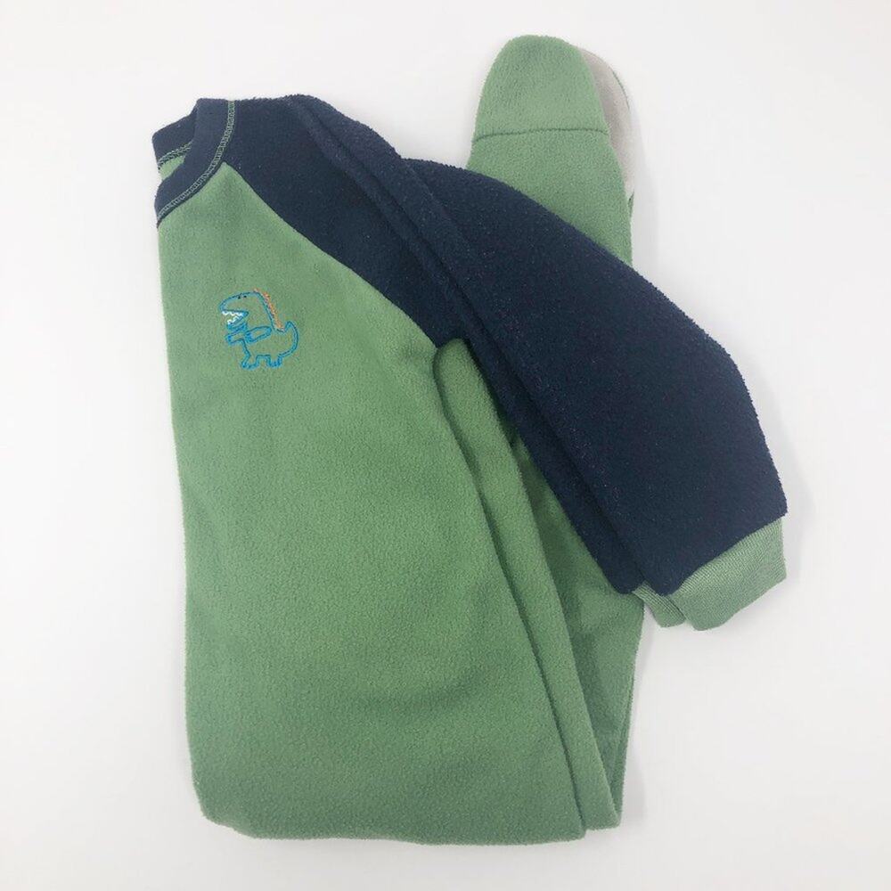 Gerber I Baby Boy Green/Blue Footie 24M